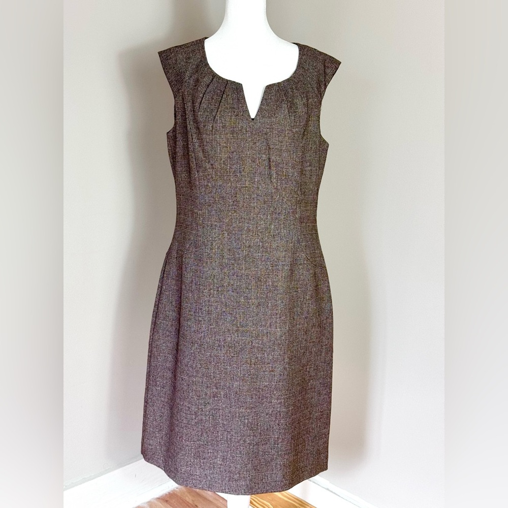 Smart Brown Sleeveless Dress